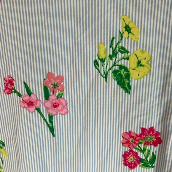 Talbots Womens Striped Floral Tunic Shirt Long Sleeve Size Small Petite PRETTY! - Picture 6 of 9